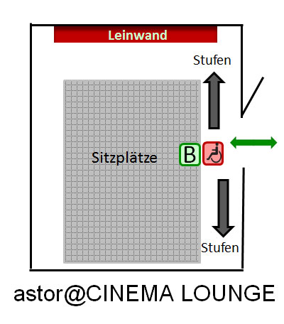 astor@CINEMA LOUNGE Platz Plan