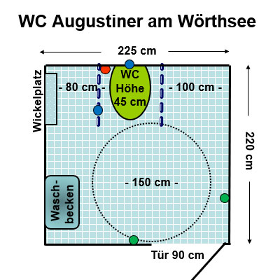 WC Augustiner am Wörthsee Steinebach Plan