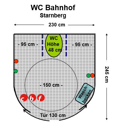 WC Bahnhof Starnberg Plan