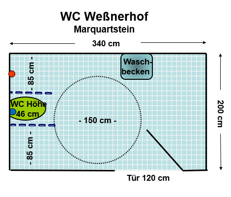 WC Weßnerhof Marquartstein Plan
