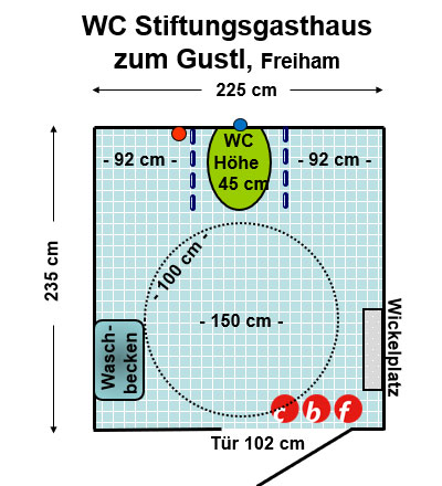 WC Stiftungsgasthaus Zum Gustl Freiham Plan