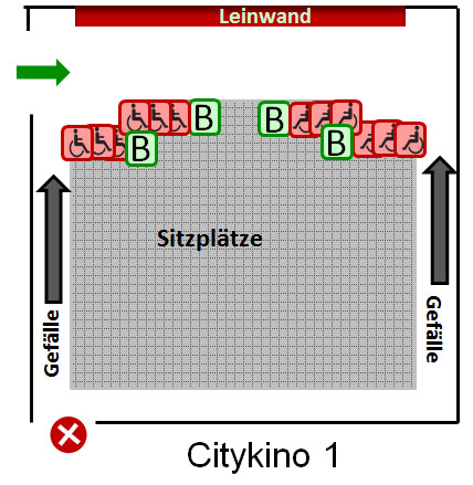 Citykino 1 Platz Plan