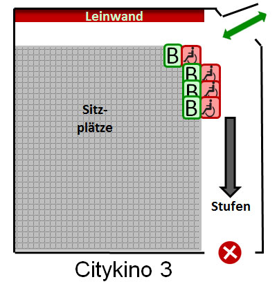 Citykino 3 Platz Plan