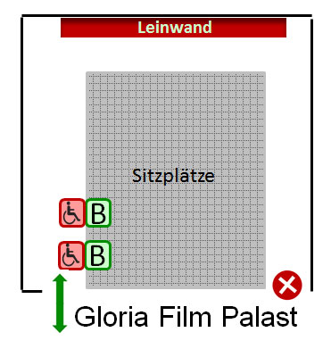 Gloria Film Palast Platz Plan