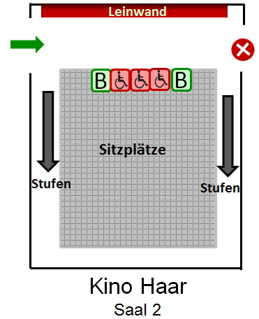 Kino Haar Saal 2 Platz Plan