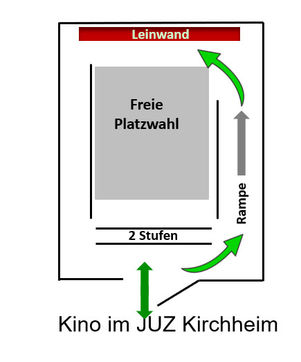 Kino und Bühne im JUZ Kirchheim Platz Plan