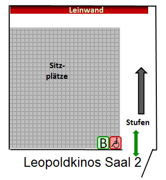 Leopoldkino Saal 2 Platz Plan