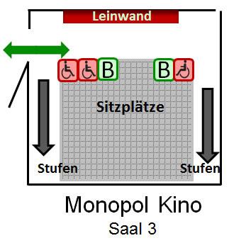 Monopol Kino 3 Platz Plan