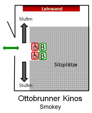 Ottobrunner Kinos Smokey Platz Plan