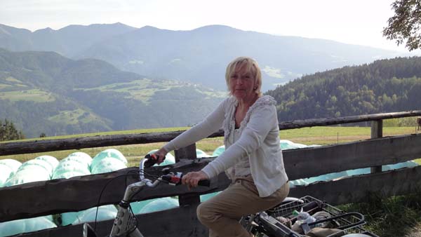 Panorama bei einer Radtour in den Dolomiten