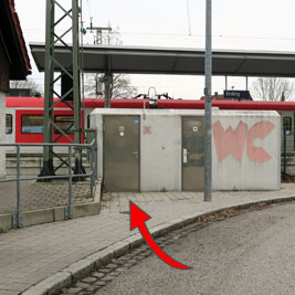 WC Bahnhof Erding
