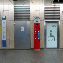 WC U- Bahnhof Wettersteinplatz Foto1