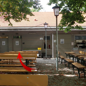 WC Schlosswirtschaft Oberschleißheim Biergarten Foto1