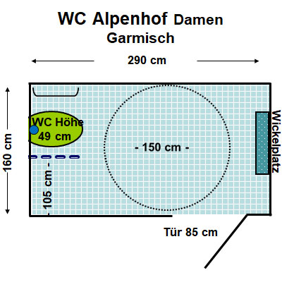 WC Alpenhof Garmisch Damen Plan