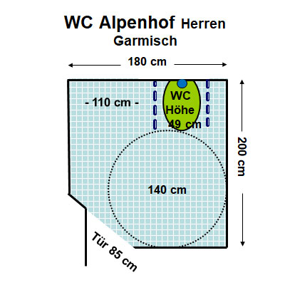 WC Alpenhof Garmisch Herren Plan