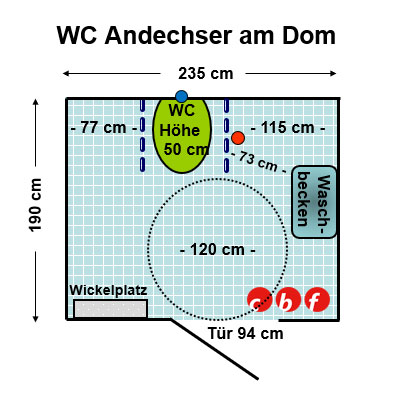 WC Andechser am Dom Plan