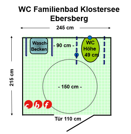 WC Freibad am Klostersee, Ebersberg Plan