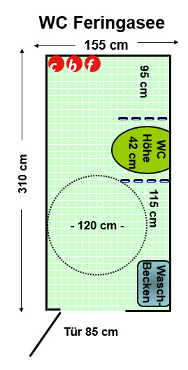 WC Feringasee Unterföhring Plan