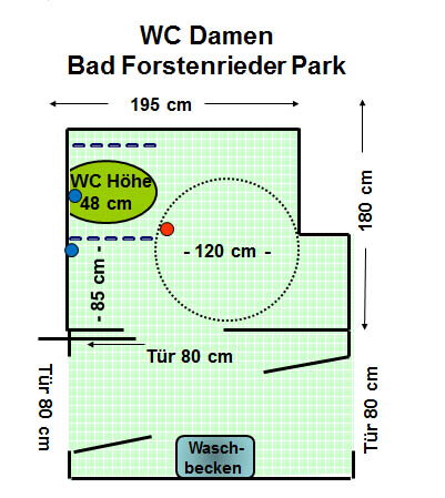 WC Bad Forstenrieder Park Damen Plan