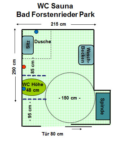 WC Bad Forstenrieder Park Sauna Plan