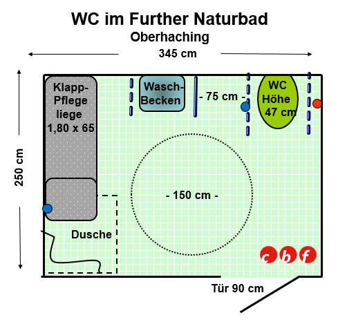 WC Further Naturbad, Oberhaching Plan