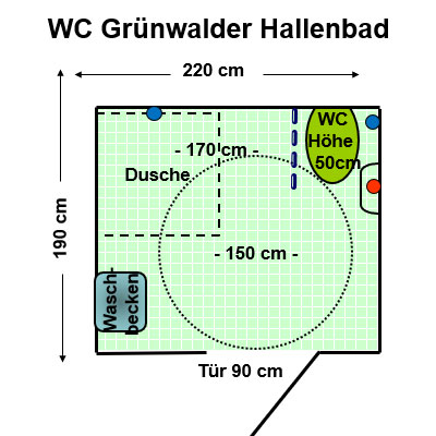 WC Grünwalder Hallenbad Plan