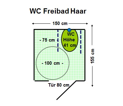 WC Freibad Haar Plan