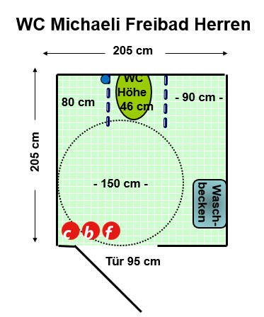 WC Michaeli-Freibad Herren Plan
