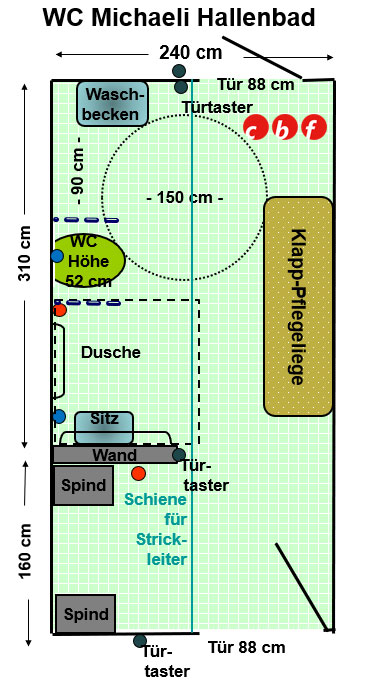 WC Michaeli-Hallenbad Plan