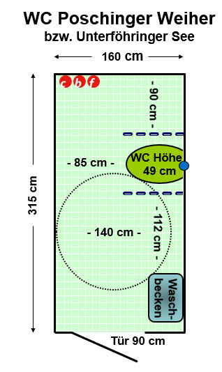 WC Poschinger Weiher alias Unterföhringer See Plan