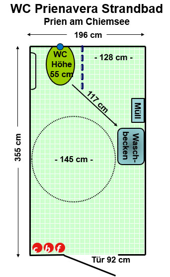 WC PRIENAVERA Strandbad Prien Plan