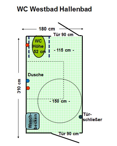 WC Westbad Hallenbad Plan