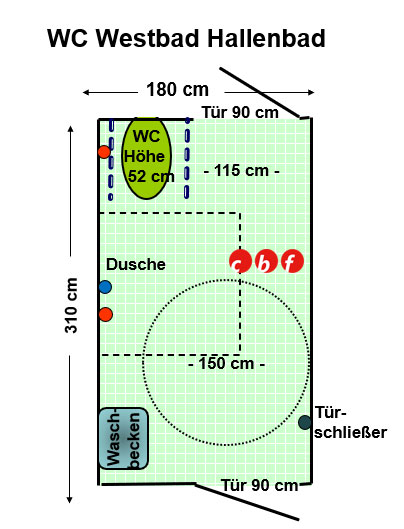 WC Westbad Hallenbad Plan