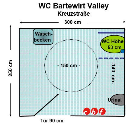 WC Bartewirt Kreuzstraße Plan