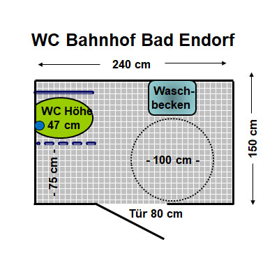WC Bahnhof Bad Endorf Plan