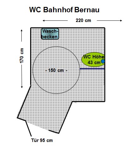 WC Bahnhof Bernau Plan