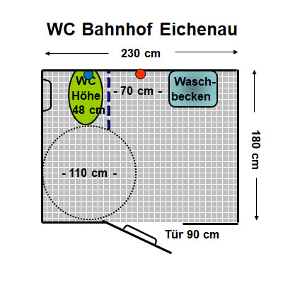 WC Bahnhof Eichenau Plan