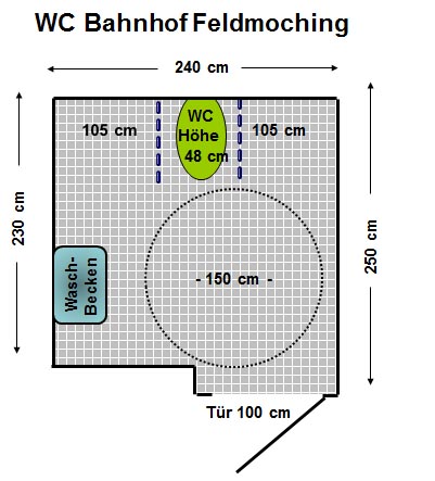 WC Bahnhof Feldmoching Plan