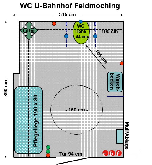 WC Bahnhof Feldmoching Plan
