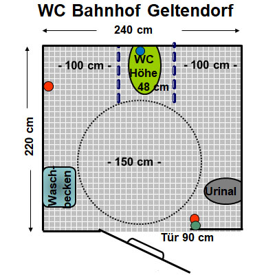 WC Bahnhof Geltendorf Plan