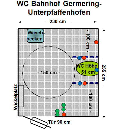 WC Bahnhof Germering-Unterpfaffenhofen Plan