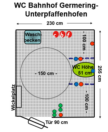WC Bahnhof Germering-Unterpfaffenhofen Plan