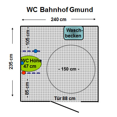 WC Bahnhof Gmund Plan