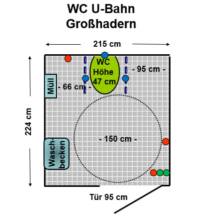 WC U- Bahnhof Großhadern Plan