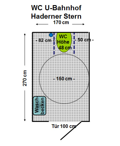 WC U- Bahnhof Haderner Stern Plan
