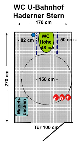 WC U- Bahnhof Haderner Stern Plan