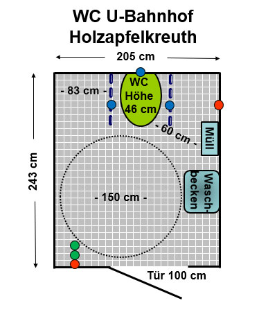 WC U- Bahnhof Holzapfelkreuth Plan