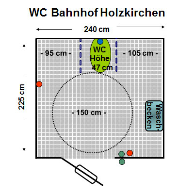 WC Bahnhof Holzkirchen Plan