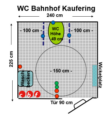 WC Bahnhof Kaufering Plan
