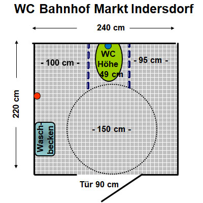 WC Bahnhof Markt Indersdorf Plan